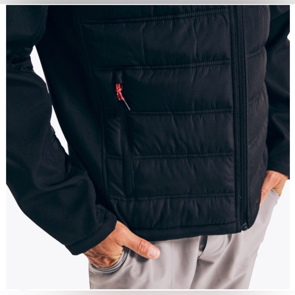 Náutica Mixed-Media Jacket in Color Navy Size L - Picture 4 of 10